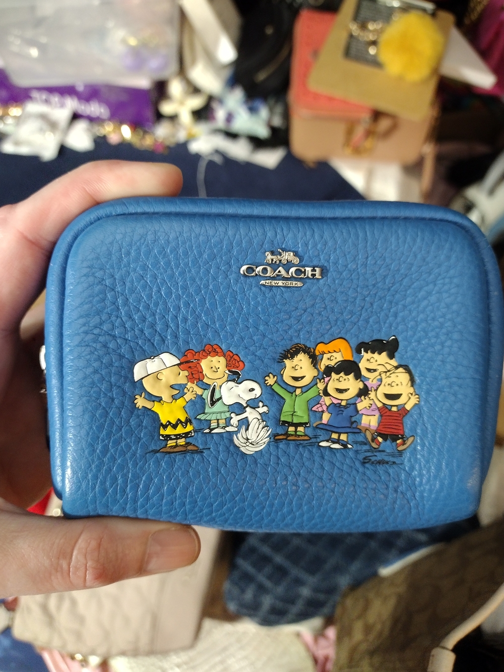 limited edition Coach X Peanuts mini boxy case